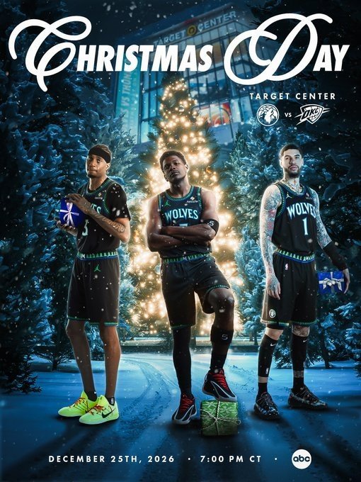NBA官方宣布：新赛季圣诞大战森林狼vs雷霆！nba圣诞大战赛程