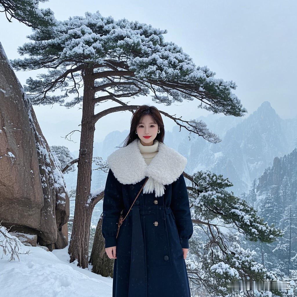 黄山之雪，似天庭仙子洒下的琼花碎玉，纷纷扬扬飘落尘世。山峦在雪的轻抚下，渐次披上
