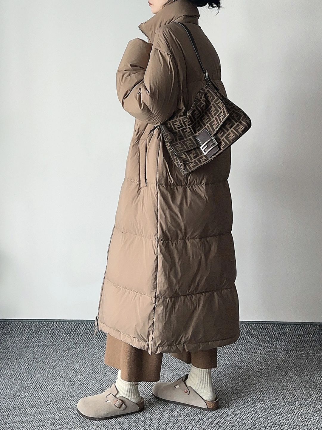 Birkenstock 羽绒服穿搭！