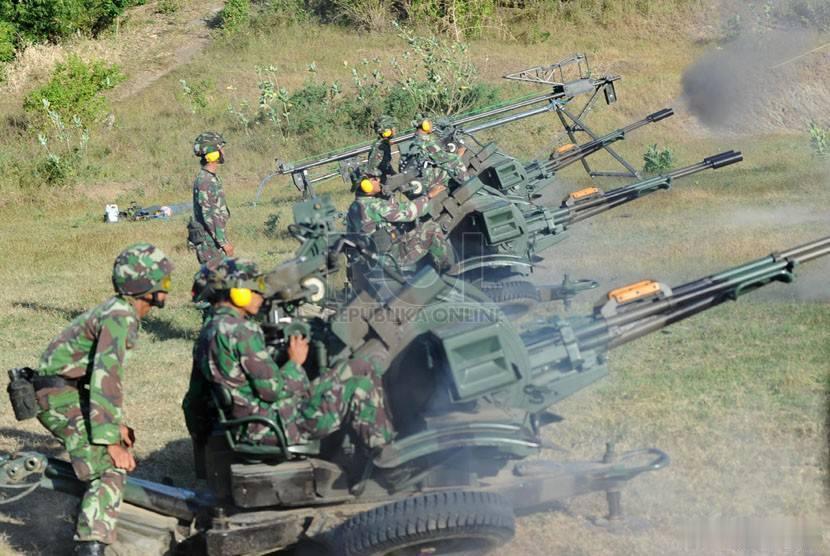 印度尼西亚军队装备的中国85式23毫米双管高射炮