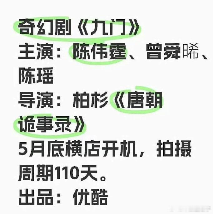 九门肯定是陈伟霆一番啊，他不是演张大佛爷吗？ ​​​