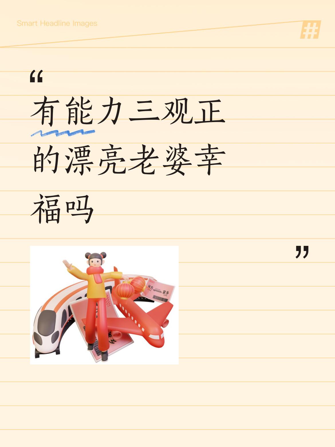 有个有能力三观正的漂亮老婆，那简直幸福到冒泡！很多人择偶看重颜值、家境，却忽略了