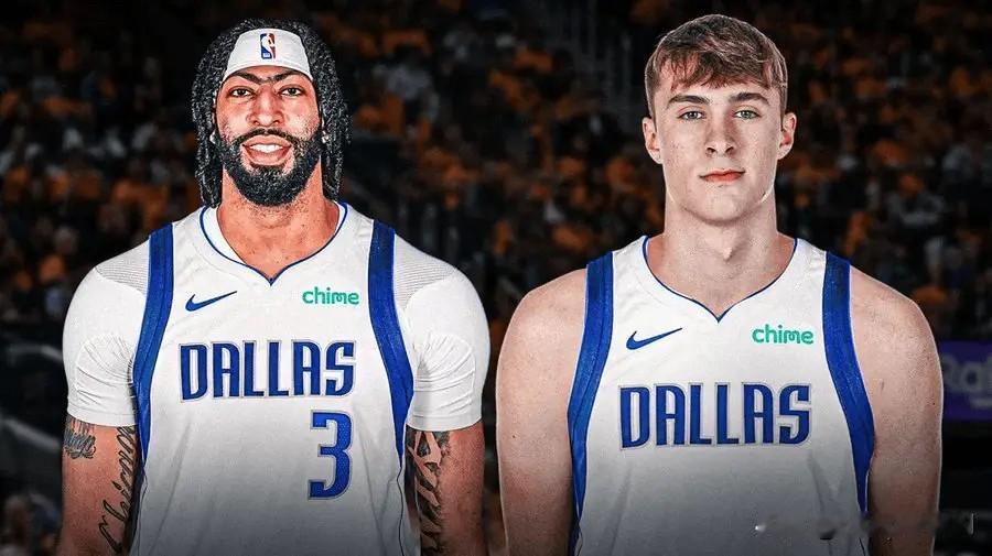 媒ClutchPoints更新社媒，晒出了库珀-弗拉格和安东尼-戴维斯为独行侠出