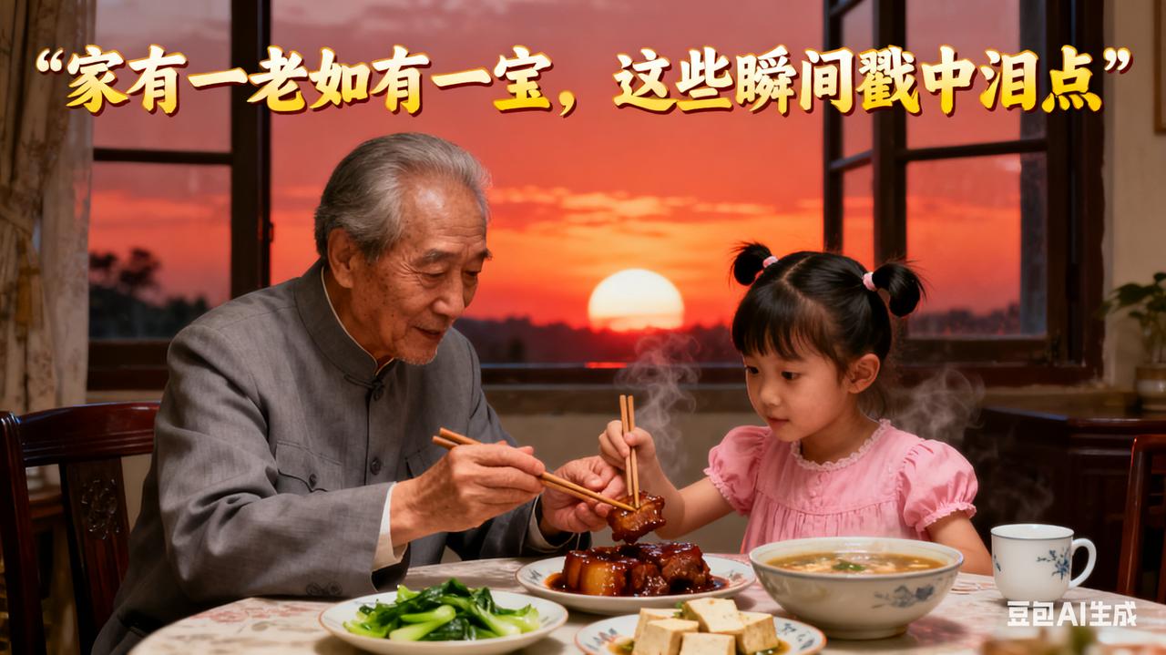 家有一老如有一宝，这些瞬间戳中泪点
 
去年暴雨夜，我家小区水管爆裂，全家围着积