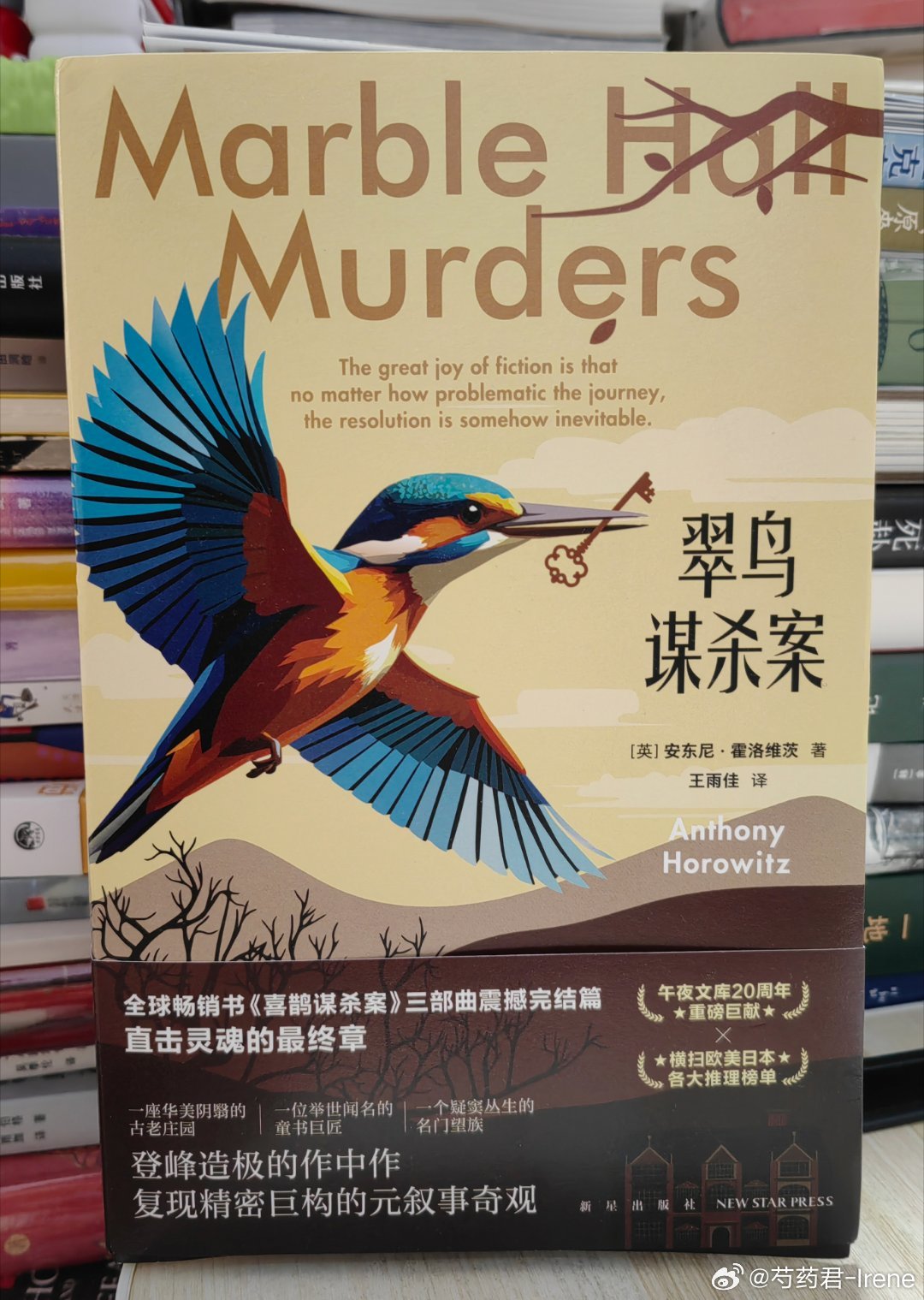 一口气读完了《翠鸟谋杀案》，霍洛维茨「鸟类三部曲」的终章。作为终章，虽然书中书形