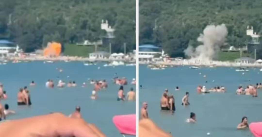 一架乌克兰无人机在俄罗斯黑海边一度假村拥挤的海滩爆炸，已致七死四十伤！

事发所