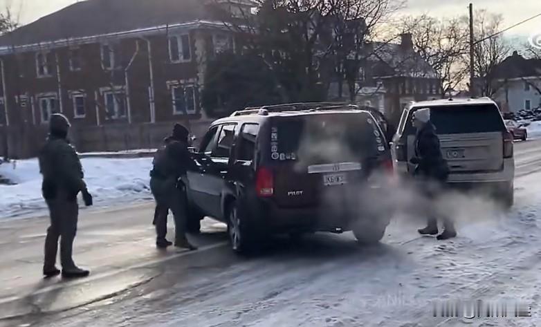 明尼苏达州明尼阿波利斯市，一女子被指驾车试图冲撞移民与海关执法局（ICE）特工，