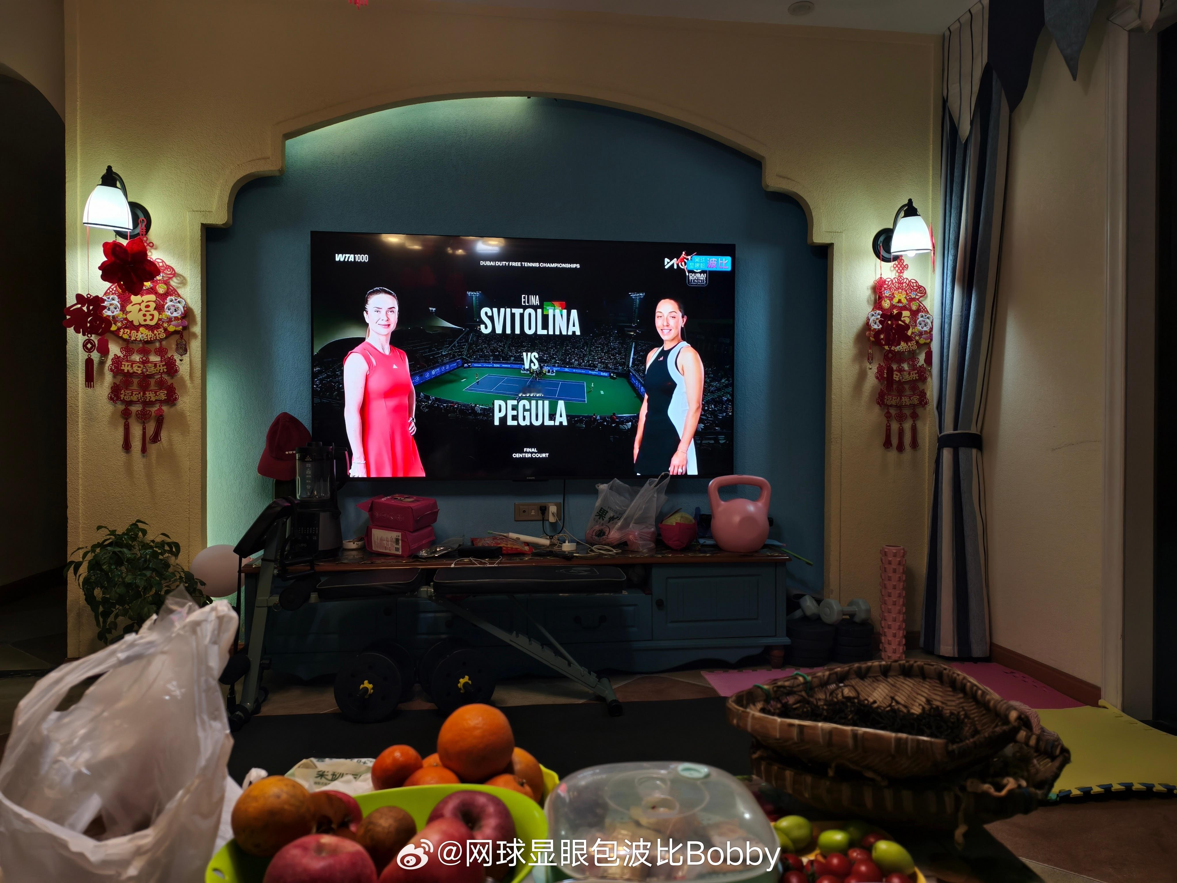 给我一起在家看中国网球波比台bbtv 迪拜决赛马上开始了，你支持谁❓网球wta1