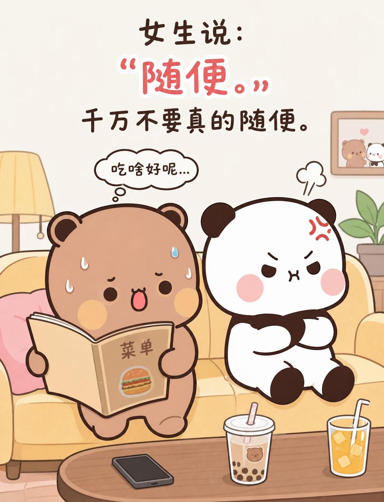 女生说“随便”的时候，真的只是随便吗？
女生说“随便”的时候，真的只是随便吗？一