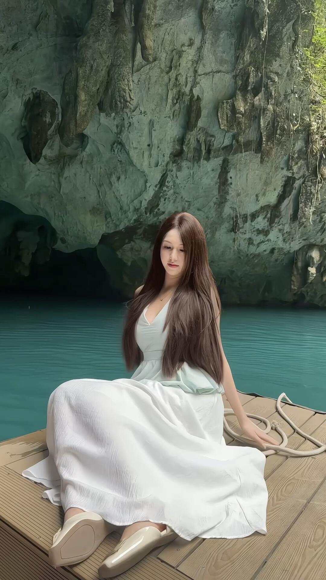 三门海的水好透好美