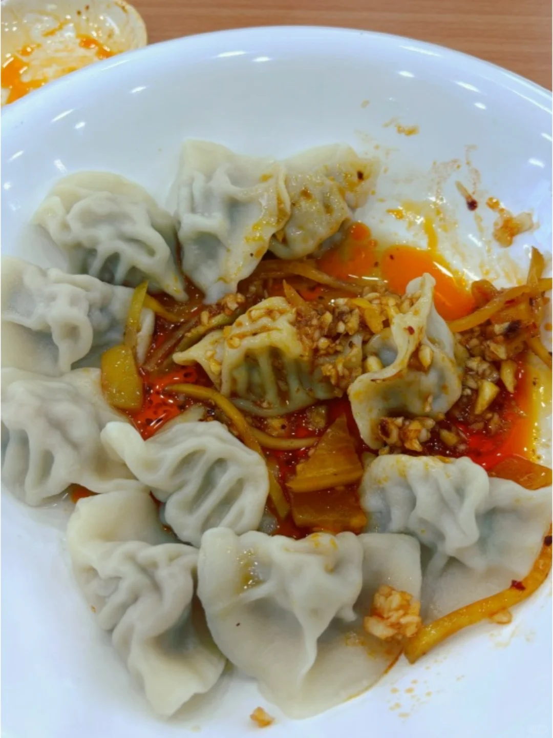 冬天吃素饺子暖心美滋滋...不蘸料也好吃