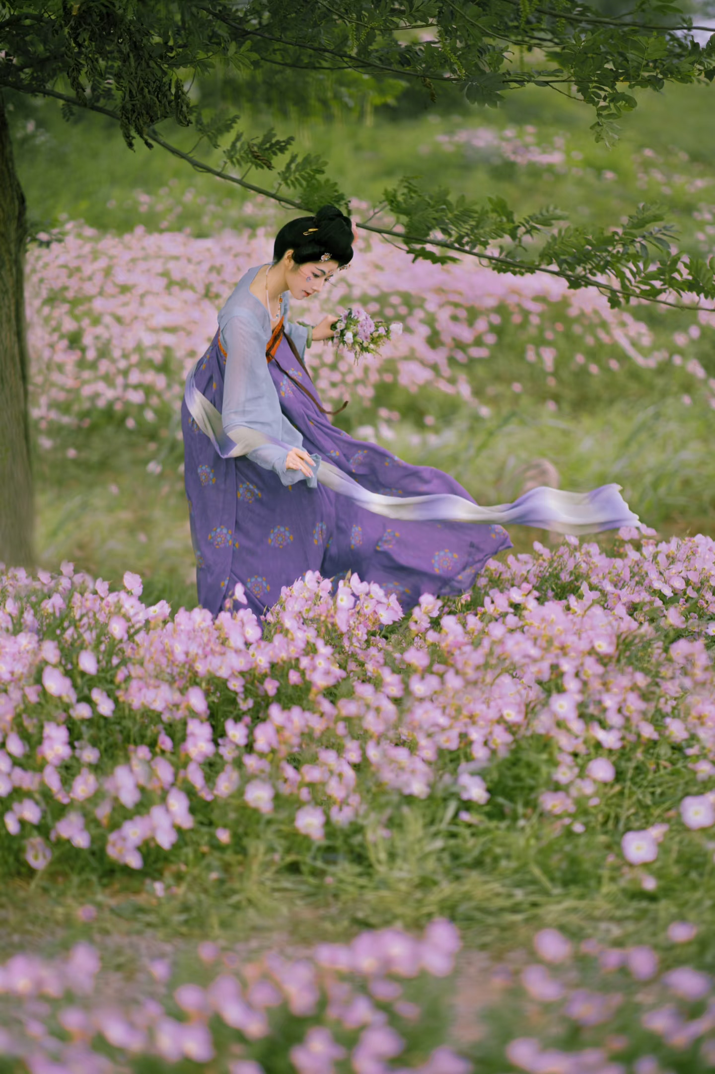 唐•春路雨添花，花动一山春色🌸南京约拍