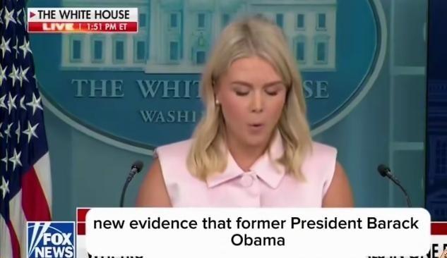 美国前总统奥巴马会被指控犯叛国罪吗？10月24日，白宫女发言人卡罗琳在新闻发布会