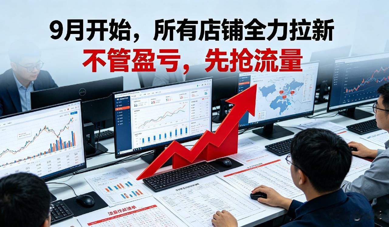 9月电商正式开战！不管盈亏，所有店铺死磕一件事：拉新抢流量
 
做淘宝代运营十几