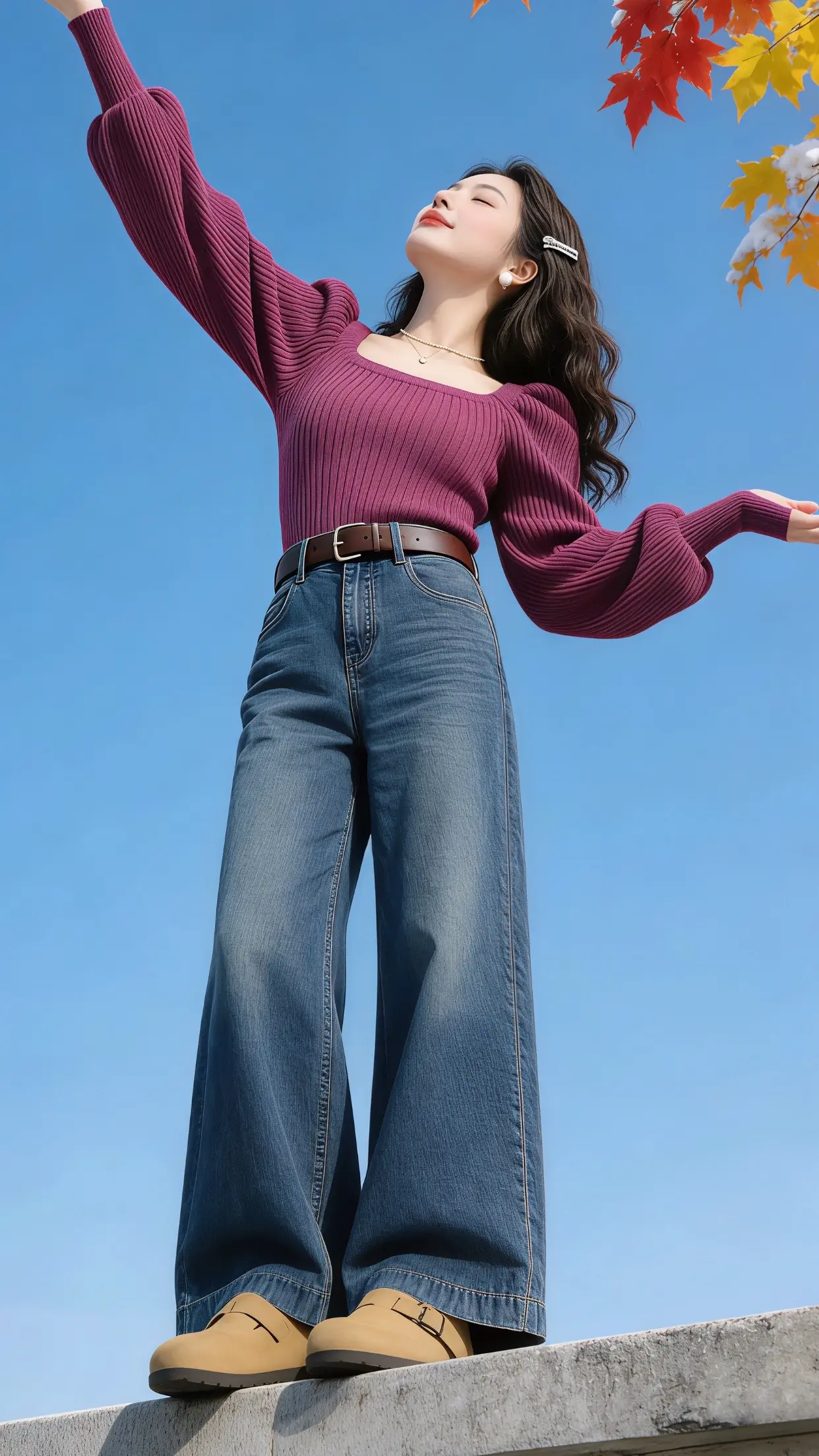 过年穿什么 显瘦穿搭 穿出自己的风格 秋冬新款 针织毛衣