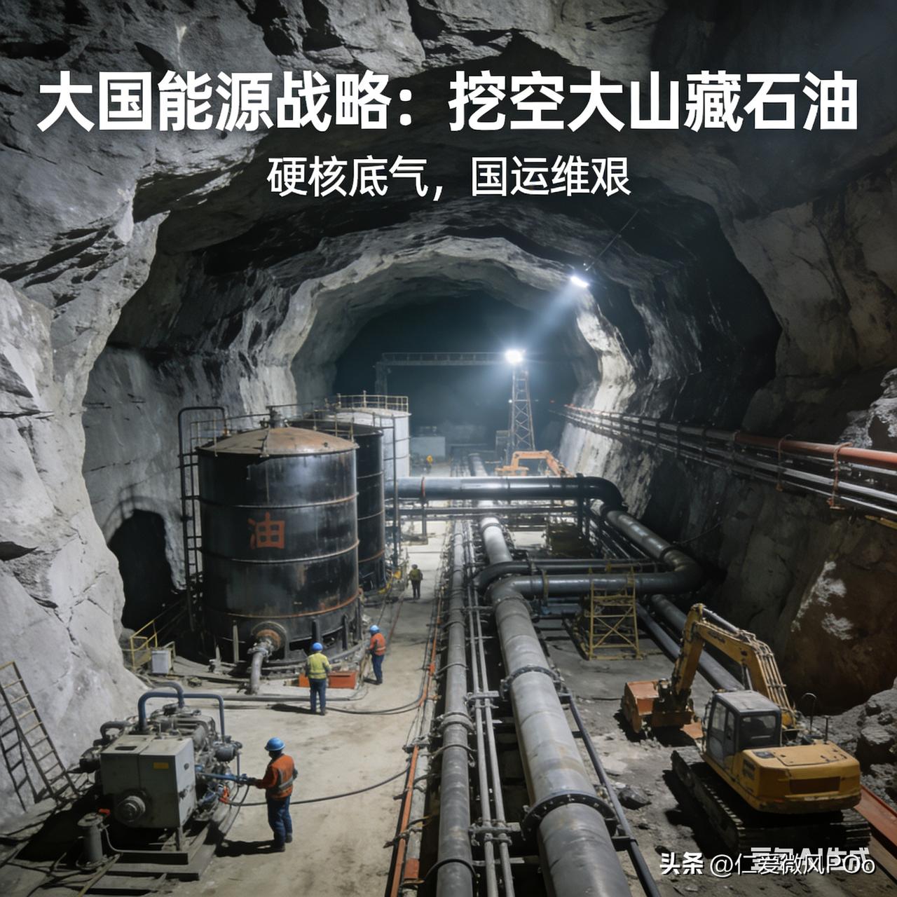 挖空大山藏石油！这波国运操作，藏着最硬核的底气
 
谁敢信？咱们直接把大山挖空灌