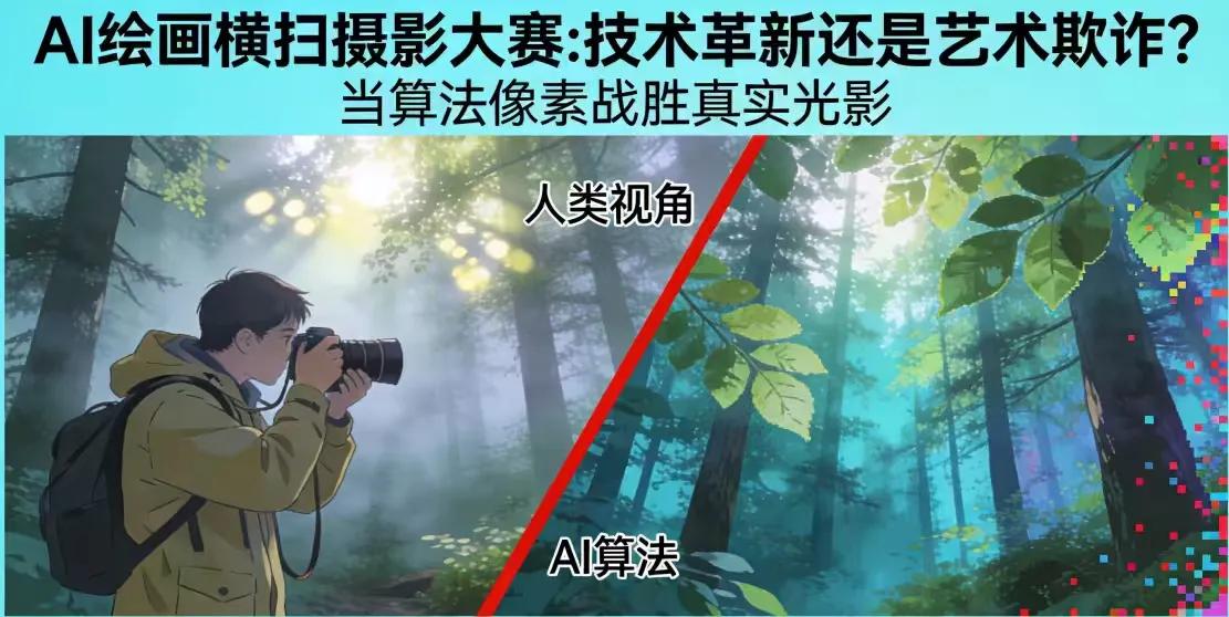 一等奖作品竟是AI画？摄影大赛“打假”为何总慢网友一步

一张宁静湖面上，建筑倒