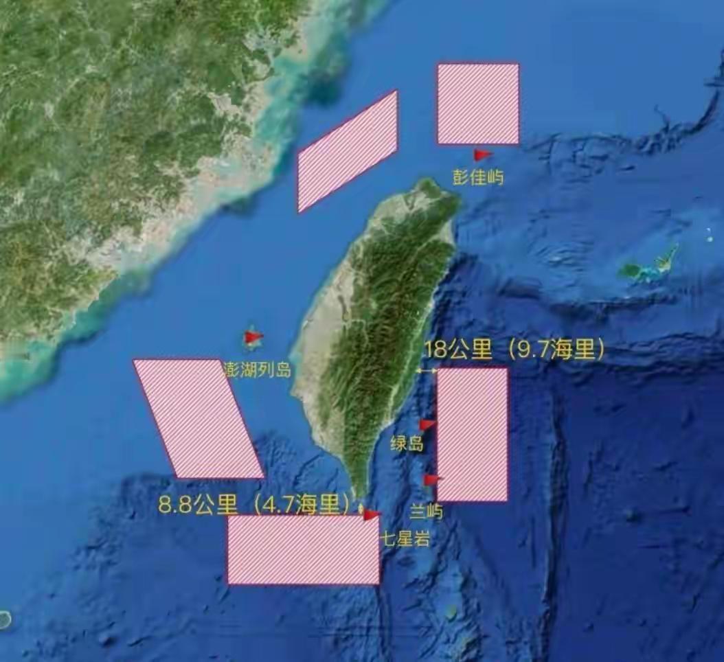 打不过，跑不了！这次台海军演，解放军明显着重“关照”了这两个区域
第1张图是此次