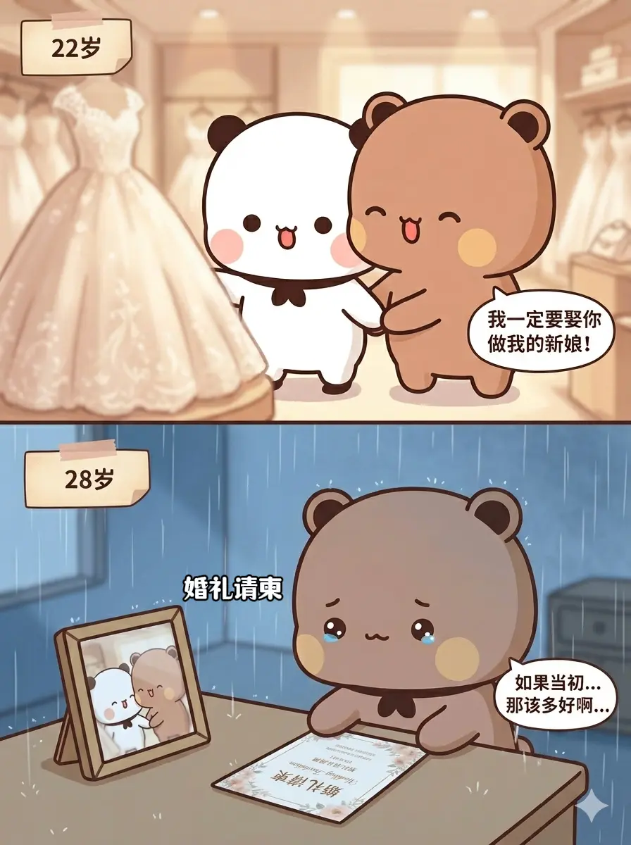 年少擦肩终错过，再闻音讯是婚期。