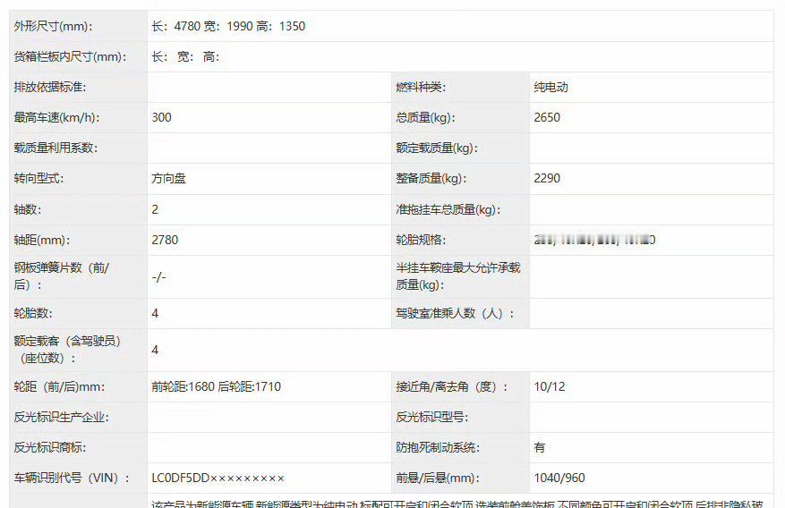 最新工信部新车信息中腾势Z公告披露完整参数，腾势Z定位为纯电旗舰跑车，彻底补齐国