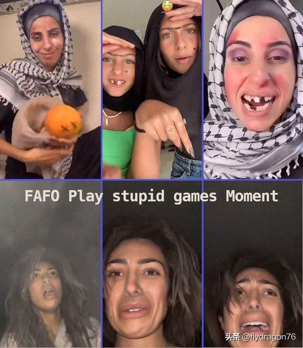 🇮🇷🇮🇱 她曾嘲笑惨遭屠杀的巴勒斯坦人，

如今身处以色列，也体验一番炮