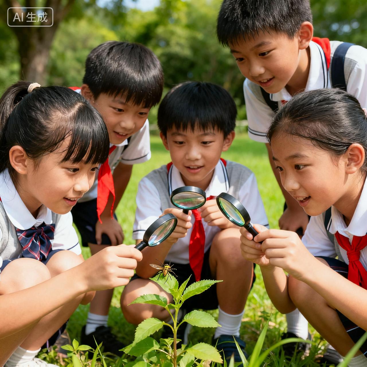 别让分数，偷走孩子眼里的光💡
你有没有见过这样的孩子？
他蹲在地上看蚂蚁搬家能