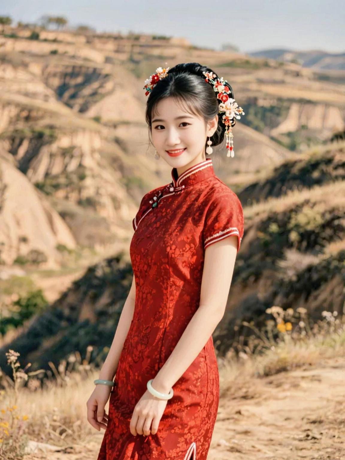 AI红袍山坡写真