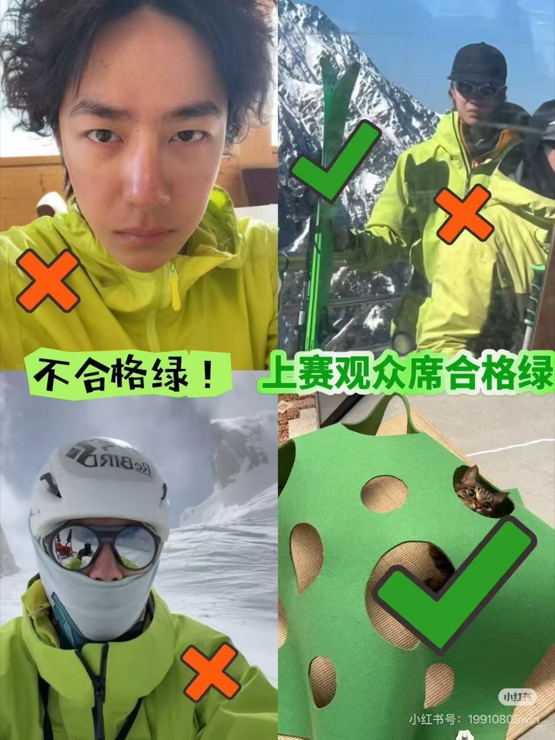 爱博不用在纠结去上赛选的绿色是否是不是正绿 了王一博亲自示范给我们看了 ​​​