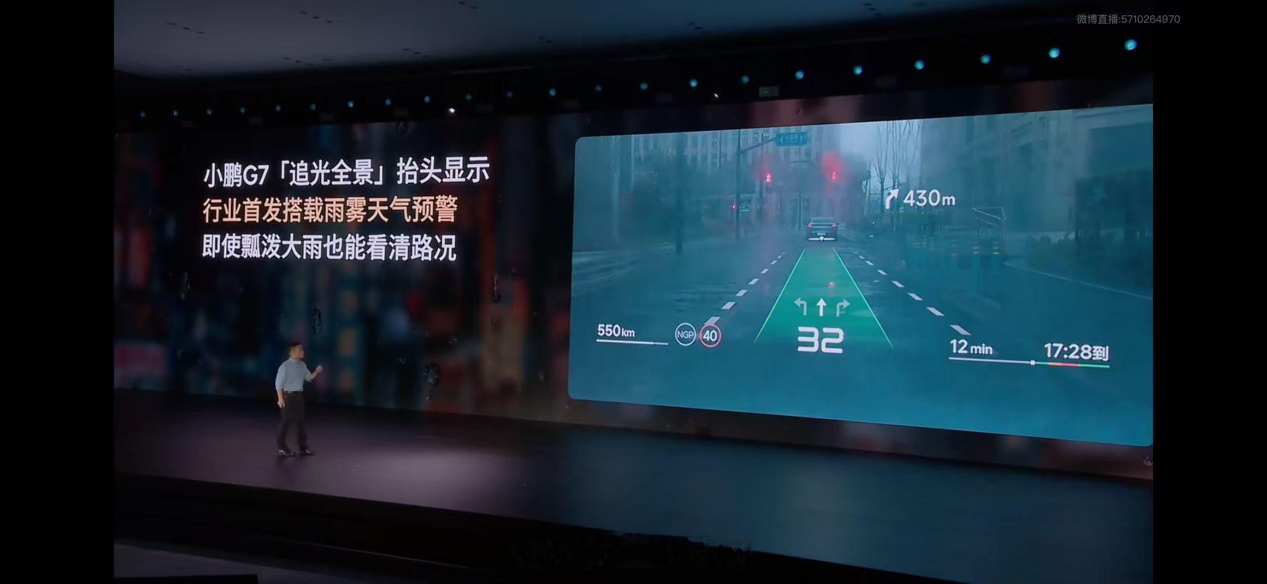 AR-HUD这个雨雪天能画出车道线是真的实用 小鹏G7是全球首款L3级算力的AI