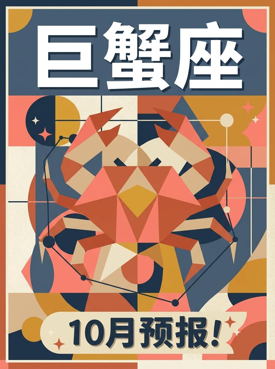 10月的巨蟹座，守住内在底气，稳步生财！。参考太阳+上升