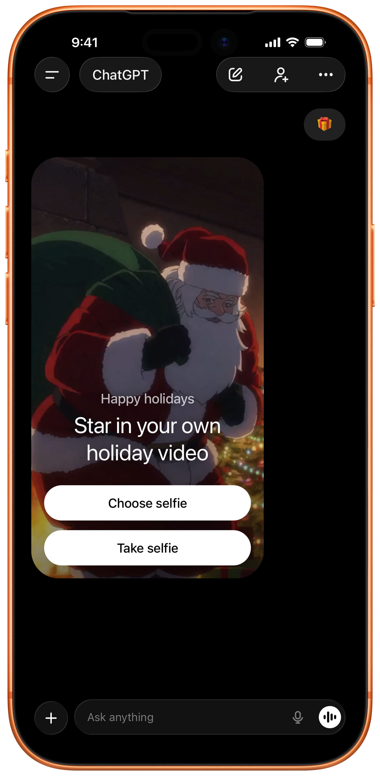 【ChatGPT 提供由 Sora 制作的圣诞主题视频彩蛋】Sam Altman