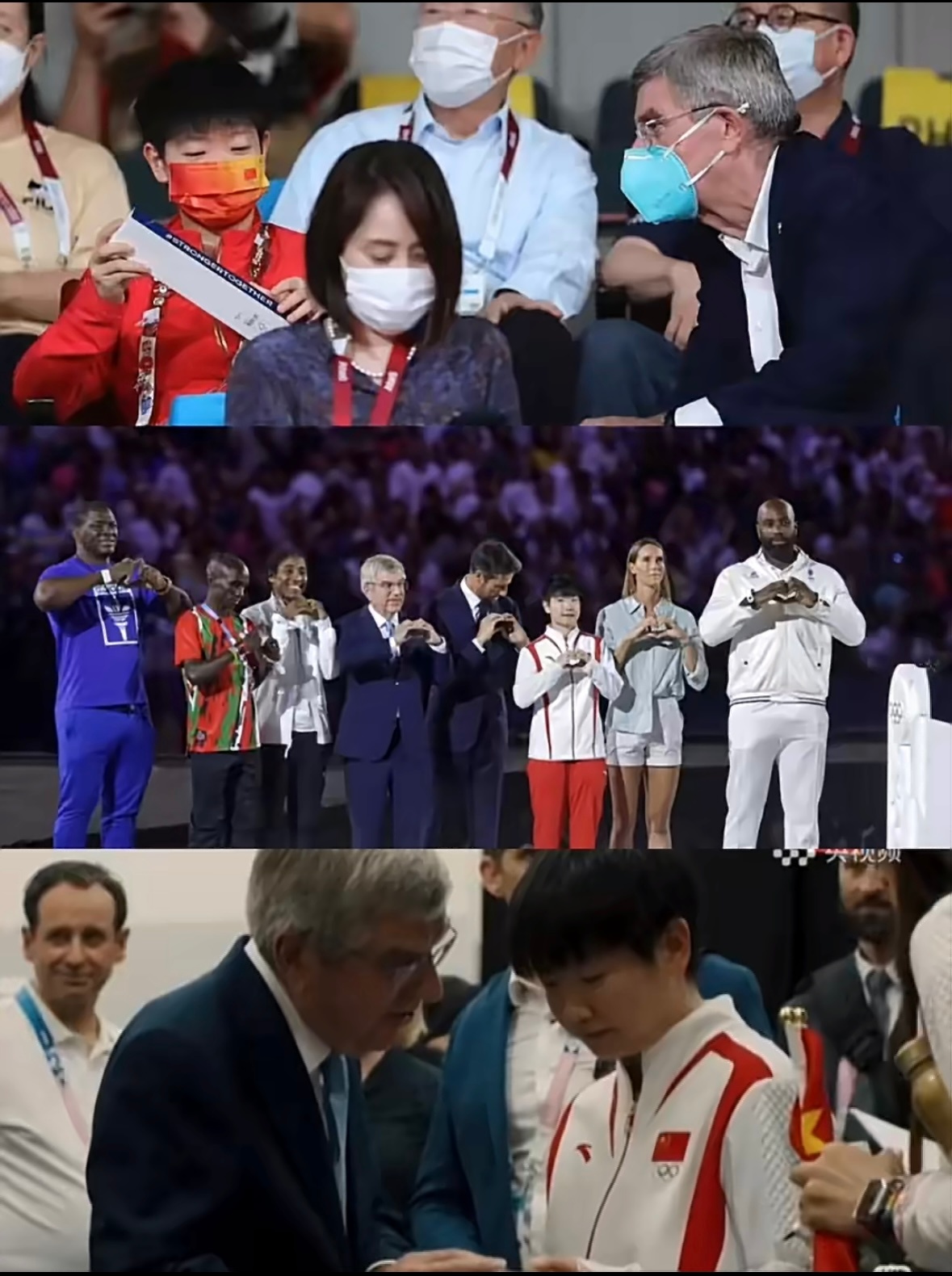 巴赫来看孙颖莎东京奥运会 巴赫送了一块表给莎莎巴黎奥运会 孙颖莎作为亚洲代表 和