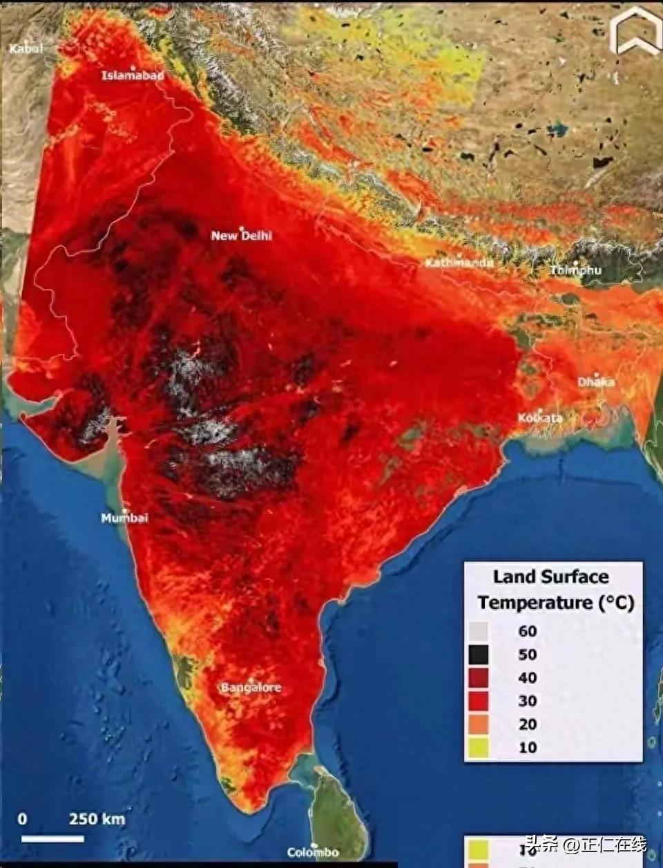 热到 48℃就怪中国？印度这波甩锅，实在太离谱

印度北方邦班达地区飙到 48.