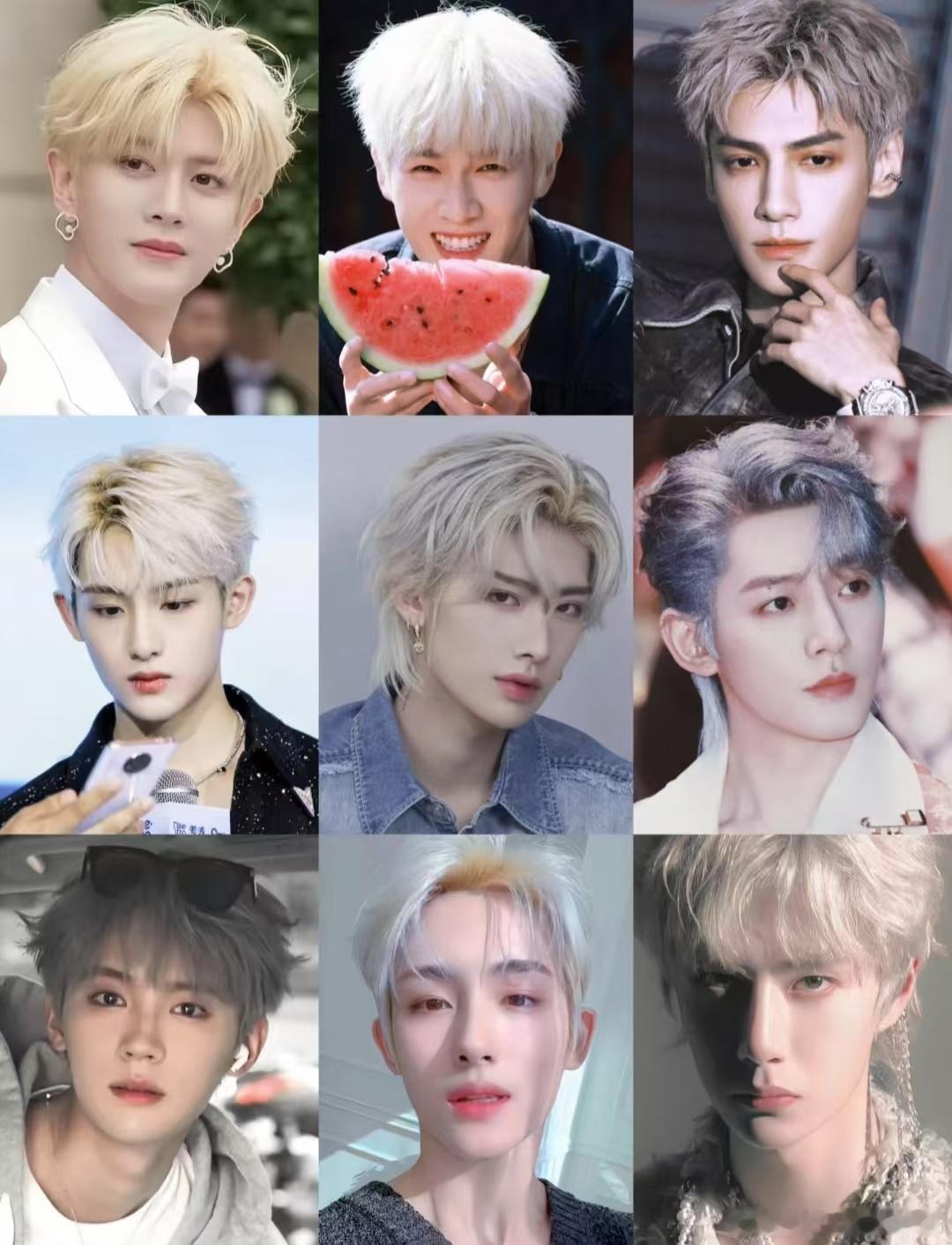 男明星谁的发色 你pick谁？任嘉伦 李昀锐 罗云熙 董思成Ricky沈泉锐 邓