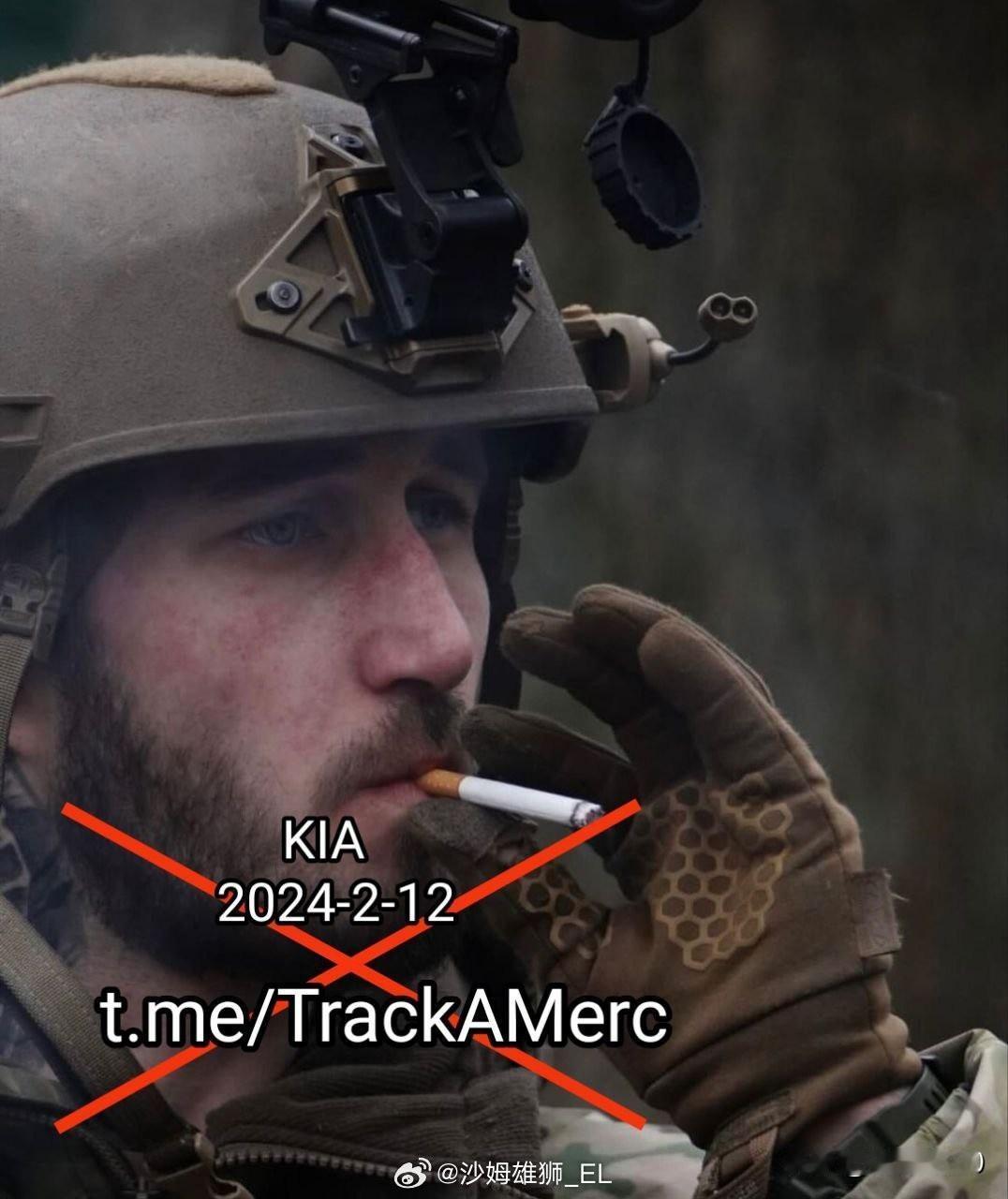 捷克雇佣兵托马斯·扎瓦扎尔确认于2月12日在乌克兰阿瓦迪夫卡方向被杀，消息得到了