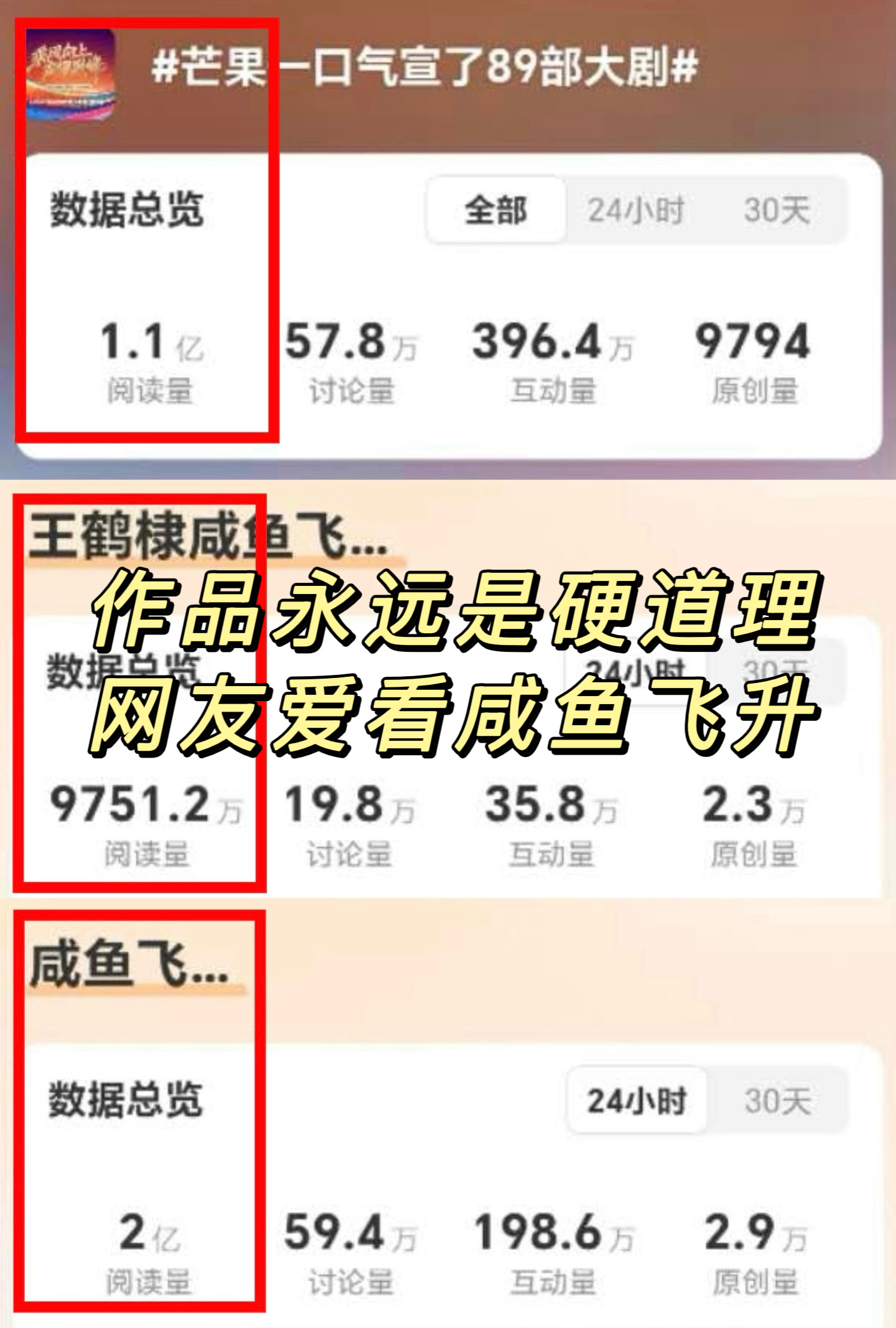 湖南卫视也不舒服了 咸鱼飞升赢麻了！
