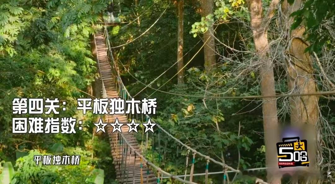 五哈给鹿晗上难度了哈哈哈哈哈 鹿晗：我是谁我在哪？五哈：你在恐高训练营。高空项目