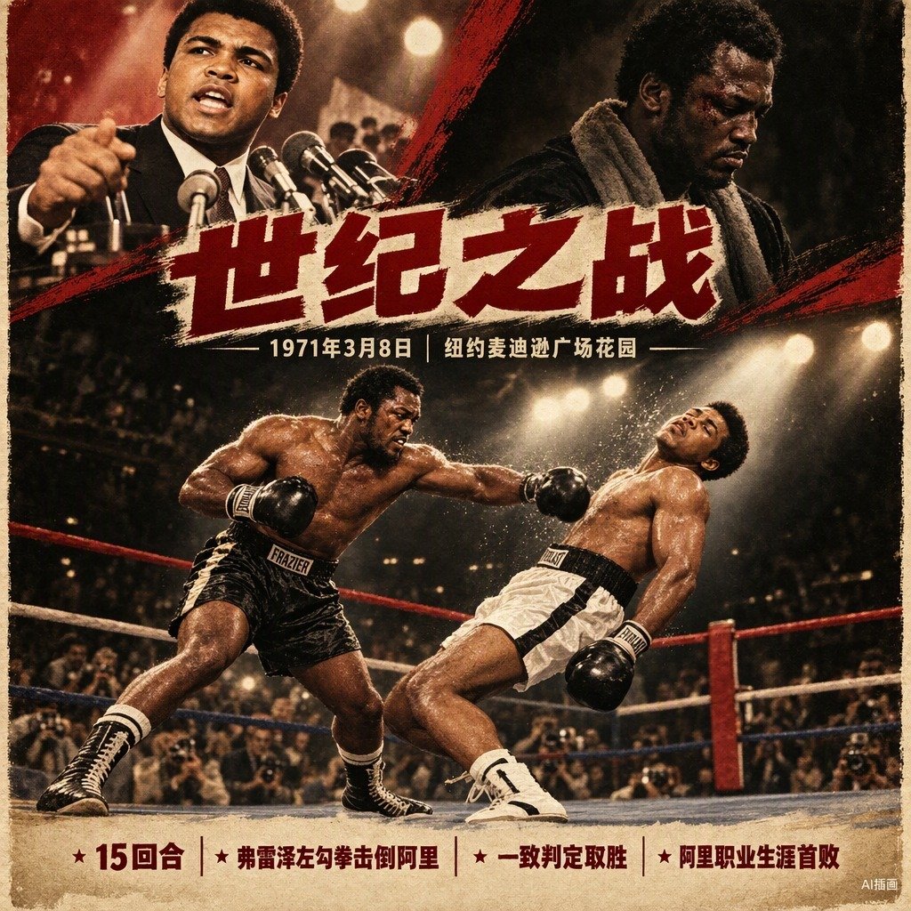 1970年，穆罕默德·阿里还在争取重返拳台时，乔·弗雷泽已经是公认的重量级冠军。