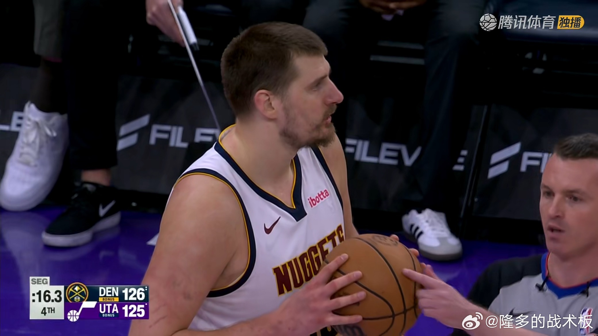 乔治造约基奇犯规，掘金挑战！掘金vs爵士