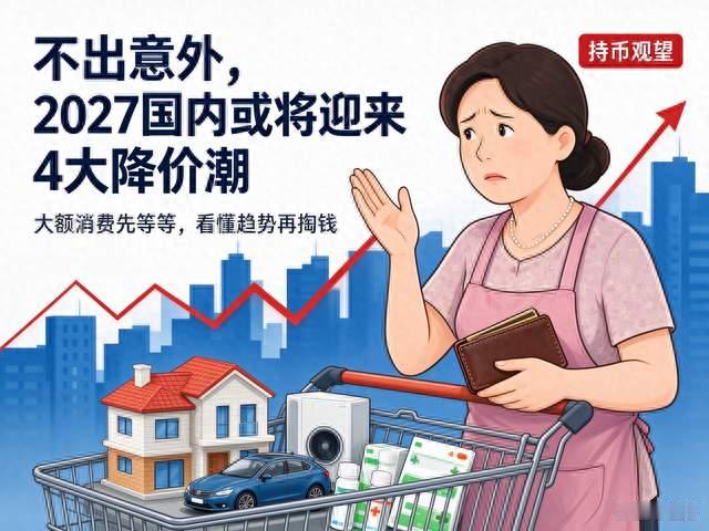 不出意外，2027 国内或将迎来 4 大降价潮，非刚需别急着入手