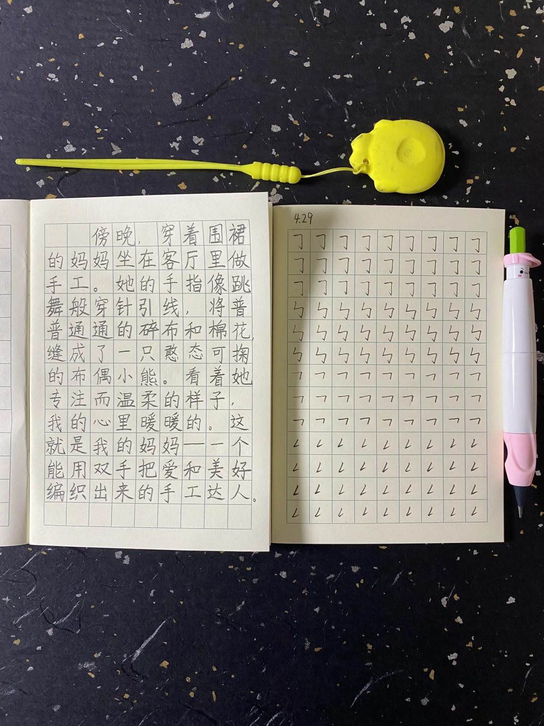 一年级练字，我可没有钱报辅导班