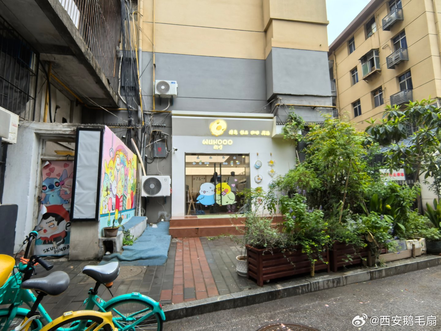 西安旧事 中柳巷，很时尚，小店宛若东南亚。一应吃喝有个性，拐角大树风景靓。 卓伟