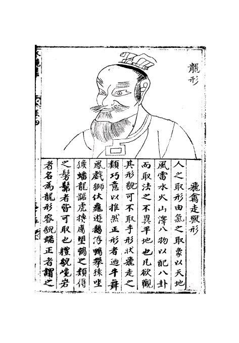 古代相面讲解之龙相部分。龙相部分截取