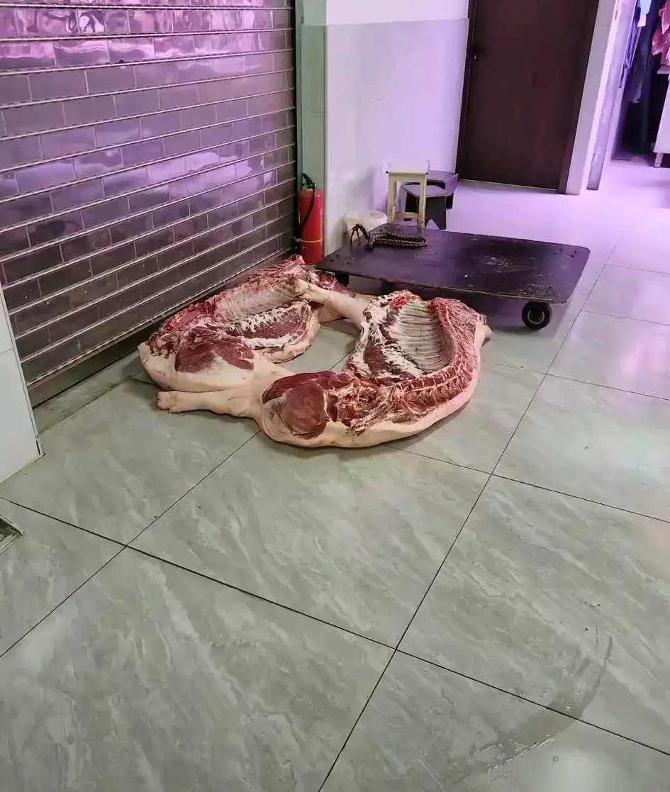 菜场肉摊的肉就这样放地上，敢买不？你敢吗！！！ 