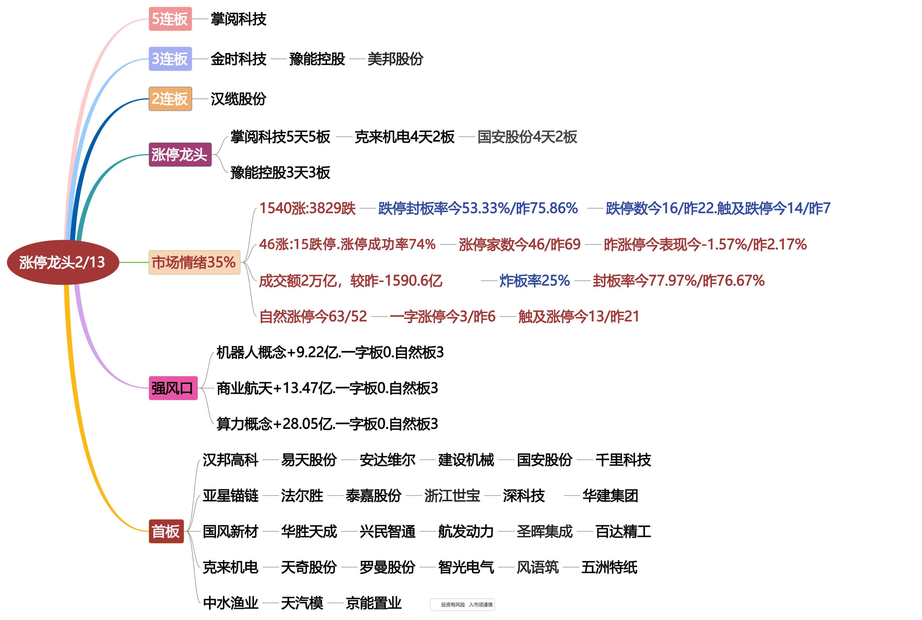 2月13日涨停龙头复盘！