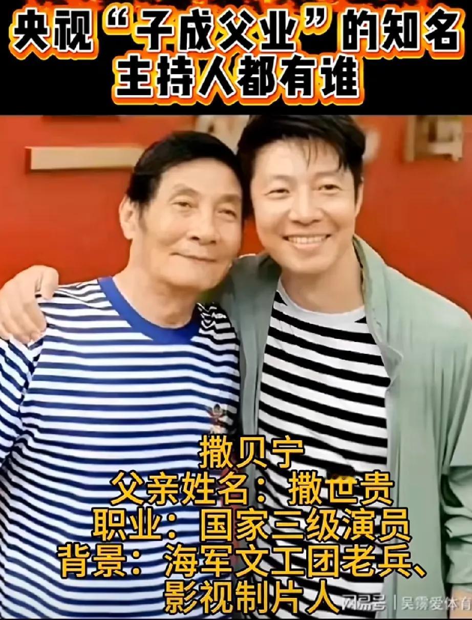 撒贝宁的父亲年轻的时候应该挺帅气,
我一直以为撒贝宁的父亲就是一个普普通通的农民