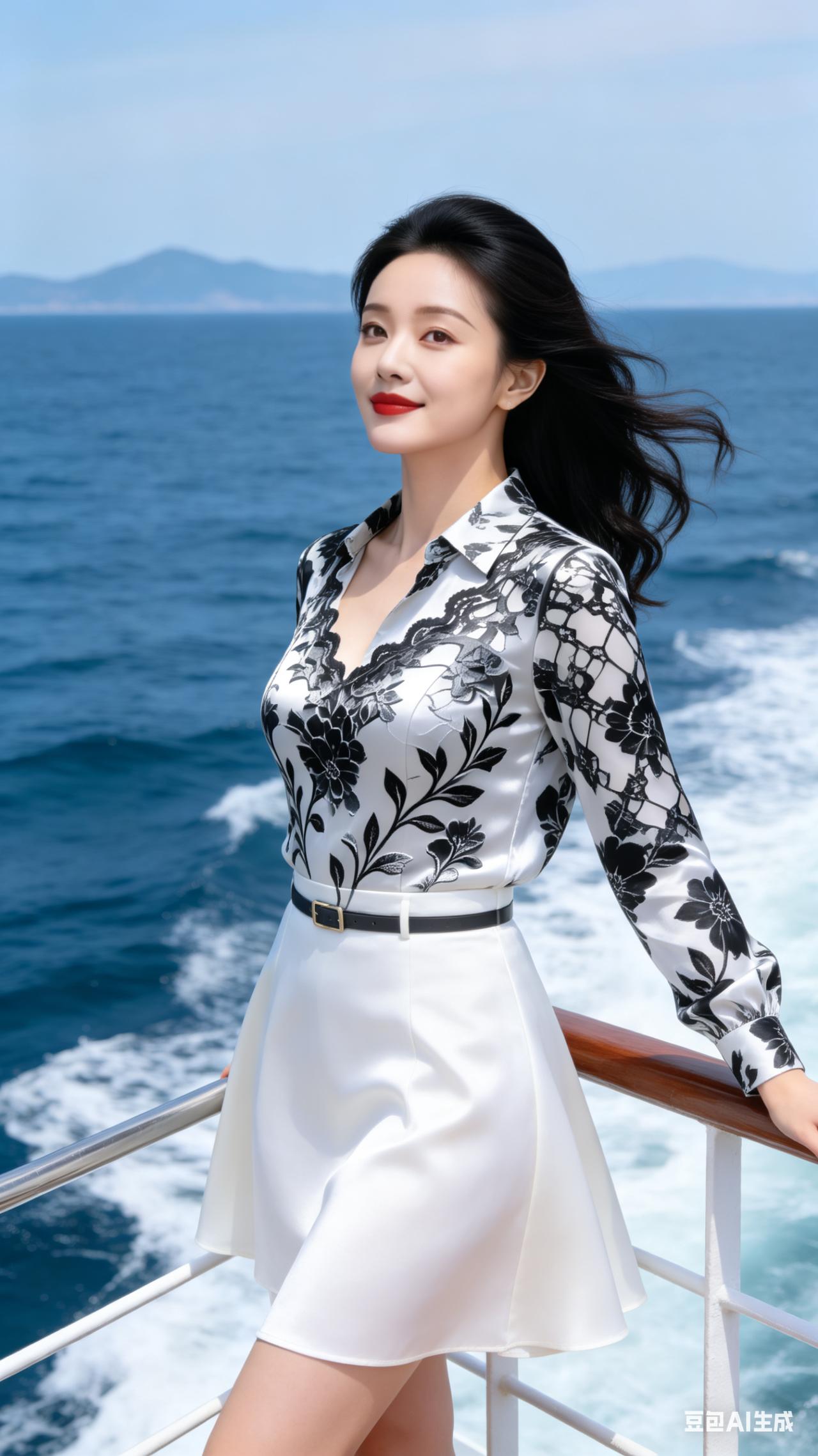 海风拂面，白裙飘飘，夏日海边的浪漫时光。🌊👗💃女孩子怎么穿搭既时尚又好看?