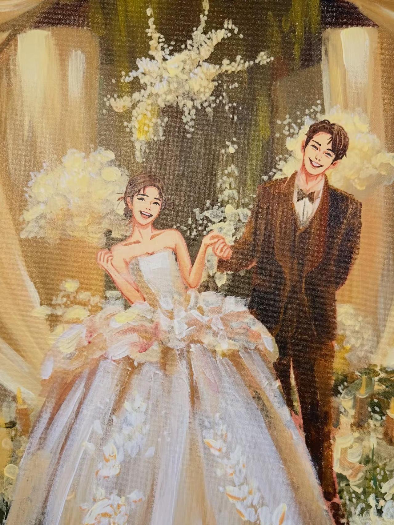 画里加了什么 好幸福婚礼画师