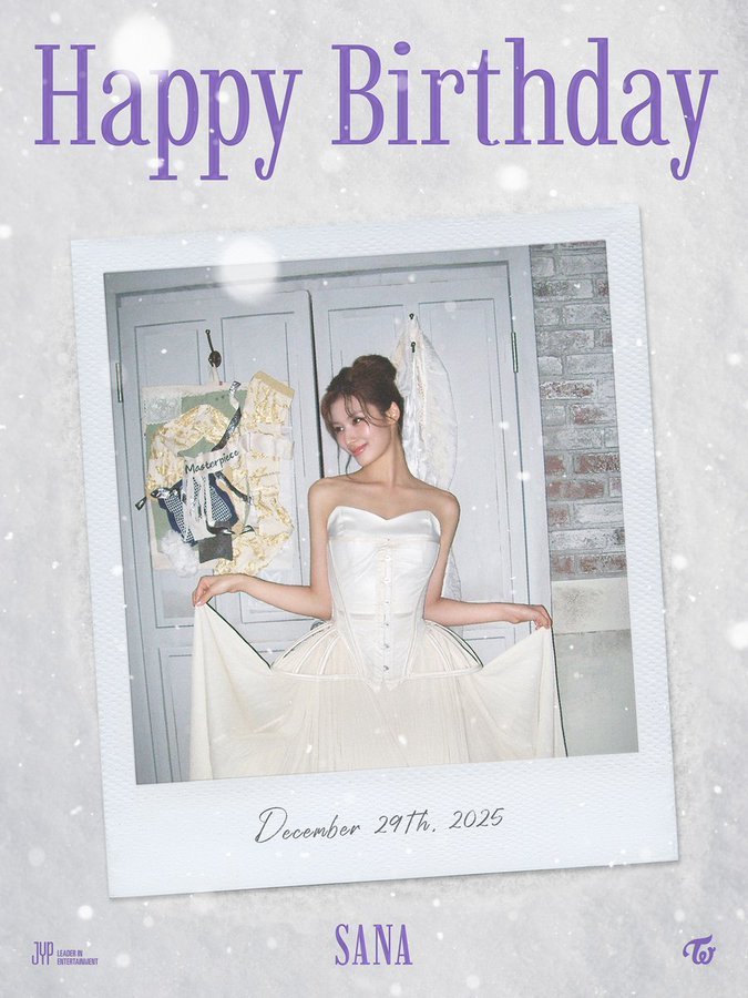 TWICE官推：“Happy Birthday SANA” 