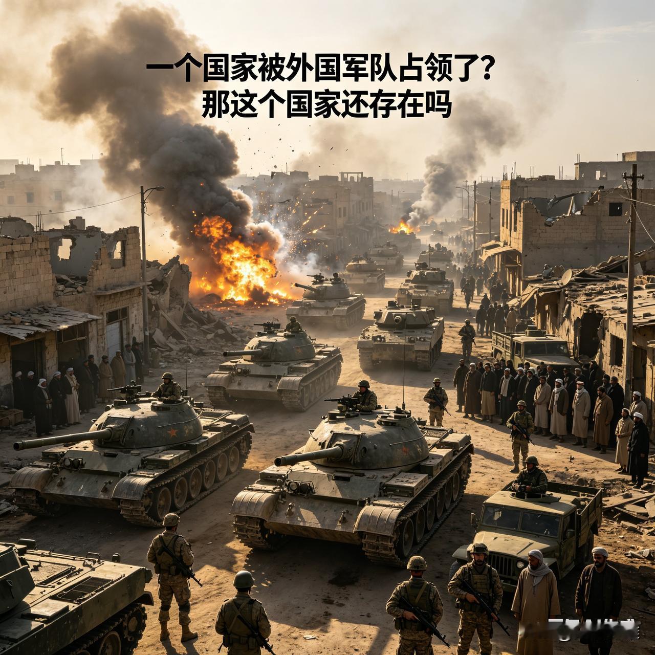 一个国家被外国军队占领了？那这个国家还存在吗

简单直接说：被占领 ≠ 国家就不